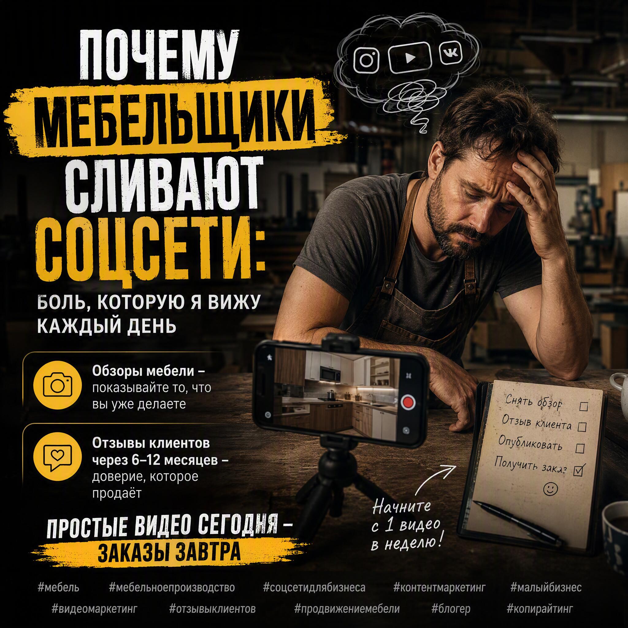 Почему мебельщики сливают соцсети: боль, которую я вижу каждый день